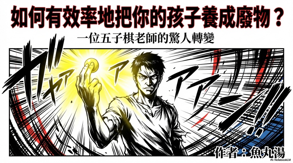 如何有效率地把你的孩子養成廢物？一位五子棋老師的驚人轉變。