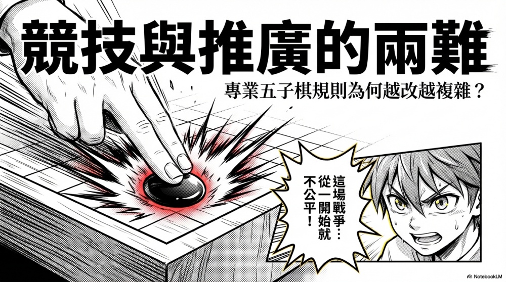 競技與推廣的兩難：專業五子棋規則為何越改越複雜？