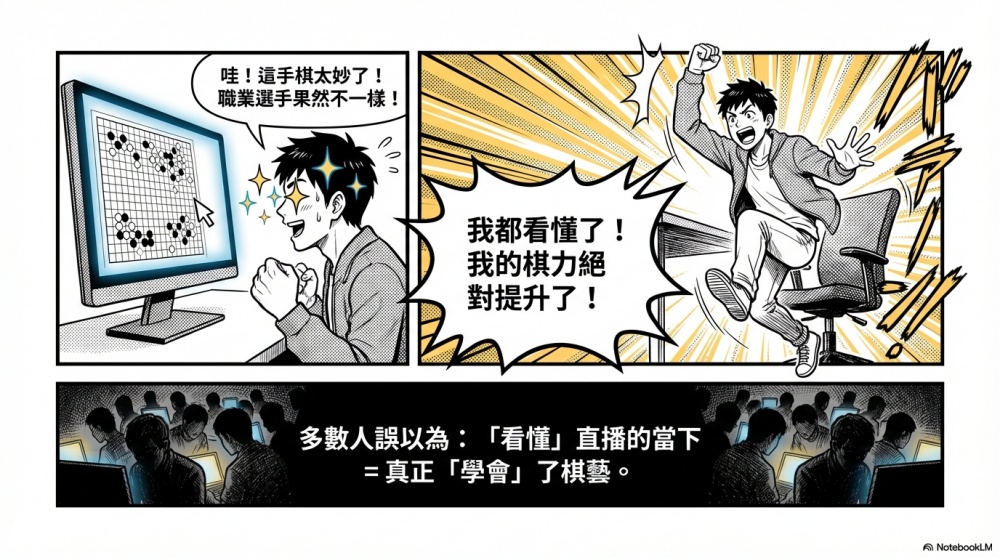 如果你的目標是想真正提升棋藝，請停止觀看直播！
