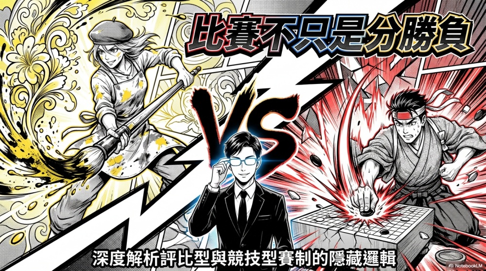 比賽不只是分勝負：深度解析評比型與競技型賽制的隱藏邏輯