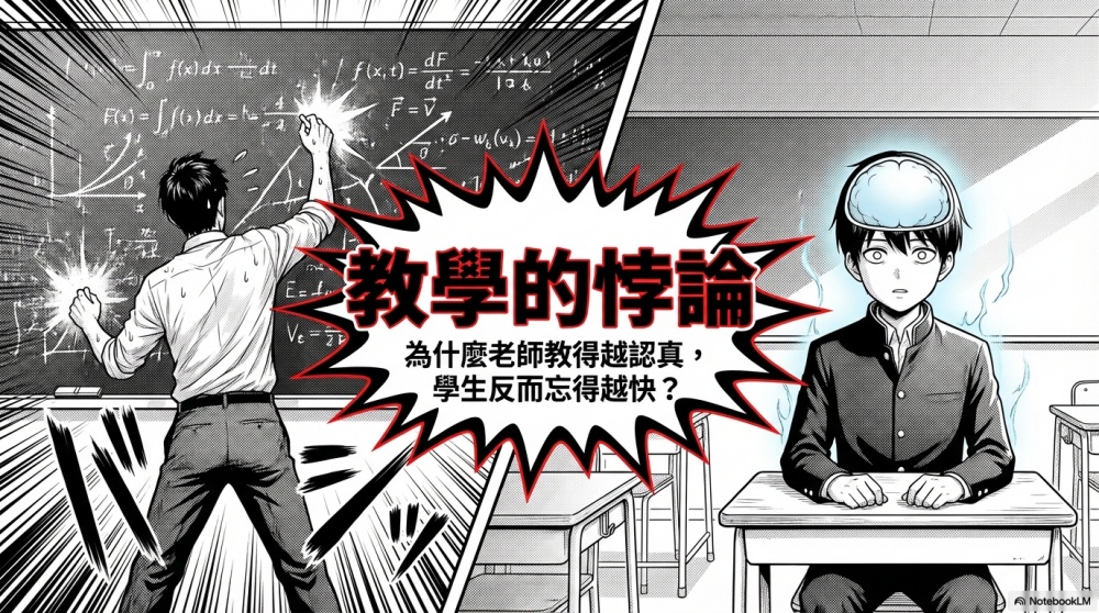 傳統好老師的危險陷阱︰為什麼講解得越認真，學生反而忘得越快？